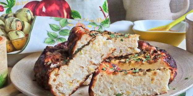 творожно-рисовый пирог-запеканка