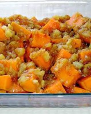 Запеканка из батата с ананасом