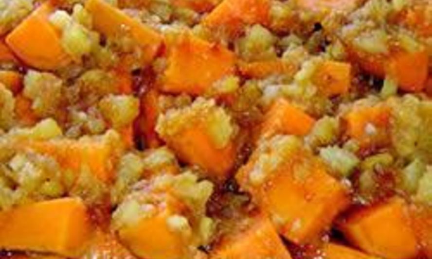 Рецепт запеканки из батата с ананасом