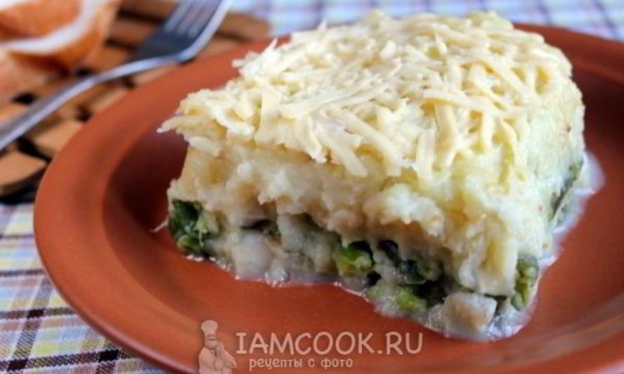 Рецепт запеканки из белой морской рыбы с картошкой