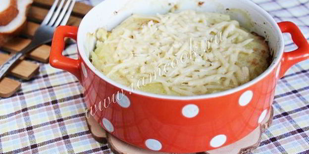 запеканка из белой морской рыбы с картошкой