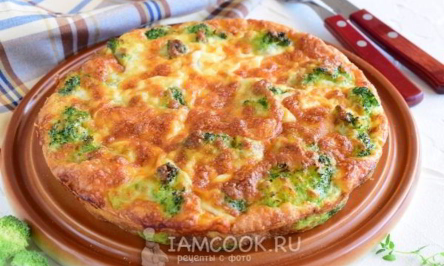 Рецепт запеканки из брокколи с сыром и яйцами