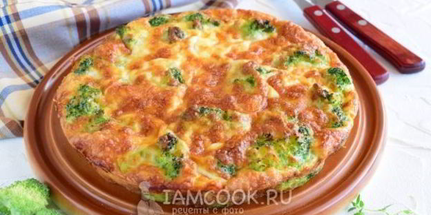 запеканка из брокколи с сыром и яйцами
