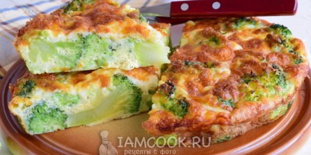 запеканка из брокколи с сыром и яйцами