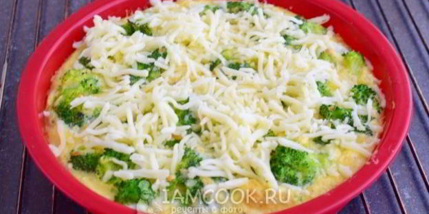 запеканка из брокколи с сыром и яйцами