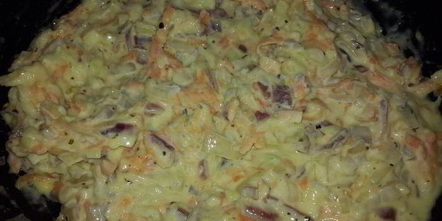 запеканка из чечевицы с кабачком и сыром