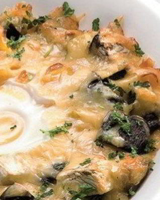 Запеканка из грибов и овощей