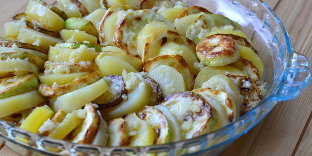 запеканка из кабачка и картофеля