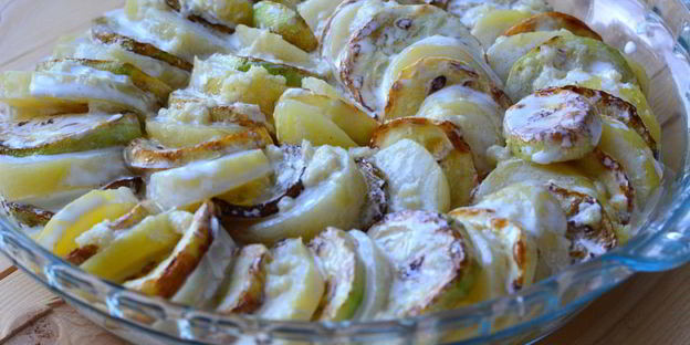 запеканка из кабачка и картофеля