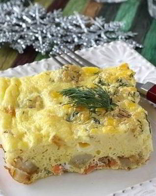 Запеканка из картофельного пюре