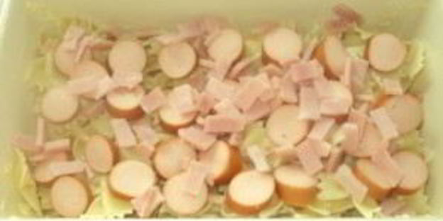 запеканка из макарон и сосисок