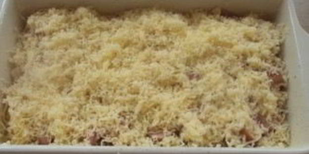 запеканка из макарон и сосисок