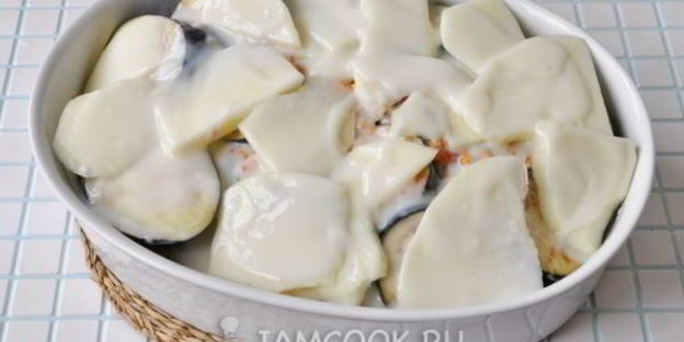 запеканка из свежих овощей с фаршем