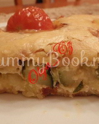 Запеканка из цукинни на блинчиках