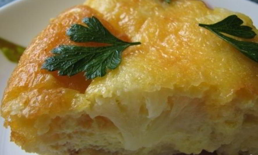 Рецепт запеканки из цветной капусты с яйцом