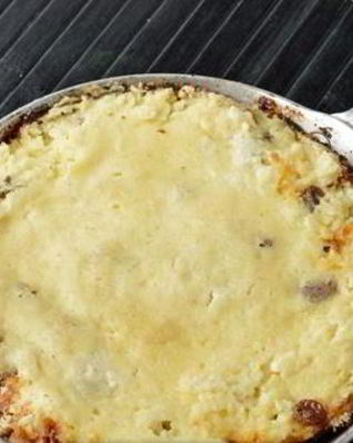 Запеканка из творога на сковороде