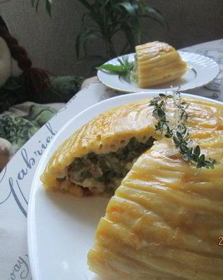 Запеканка Купол из макарон