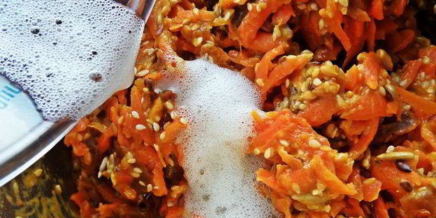 запеканка морковная с курагой