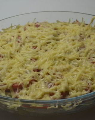 Запеканка под соусом бешамель