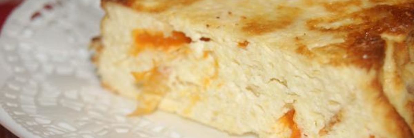 Запеканка Полезная с курагой и яблоком