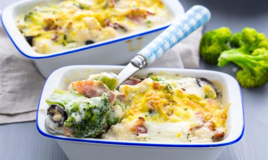 Рецепт запеканки с брокколи и цветной капустой
