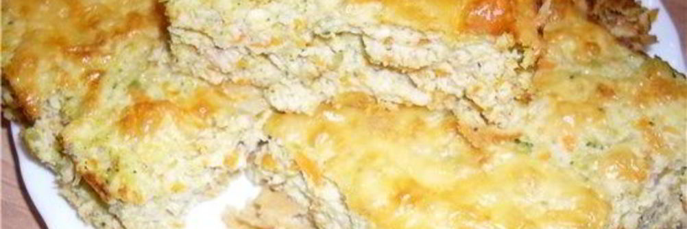 Запеканка с куриным филе, овощами и фасолью