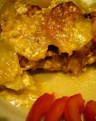 Запеканка с курицей и овощами