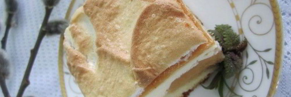 Запеканка с персиками