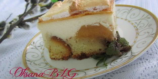 запеканка с персиками