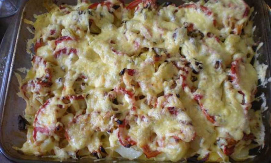 Рецепт запеканки с телятиной и сыром