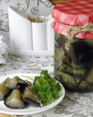 Баклажаны кусочками на зиму