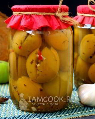 Фаршированные зеленые помидоры на зиму по-грузински