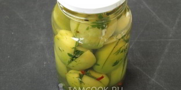 фаршированные зеленые помидоры на зиму по-грузински