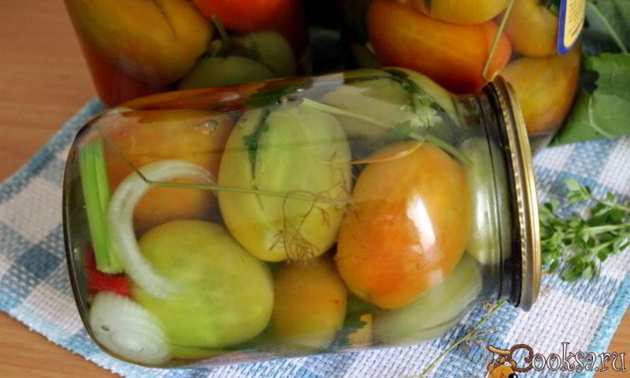 Рецепт фаршированных зеленых помидоров на зиму