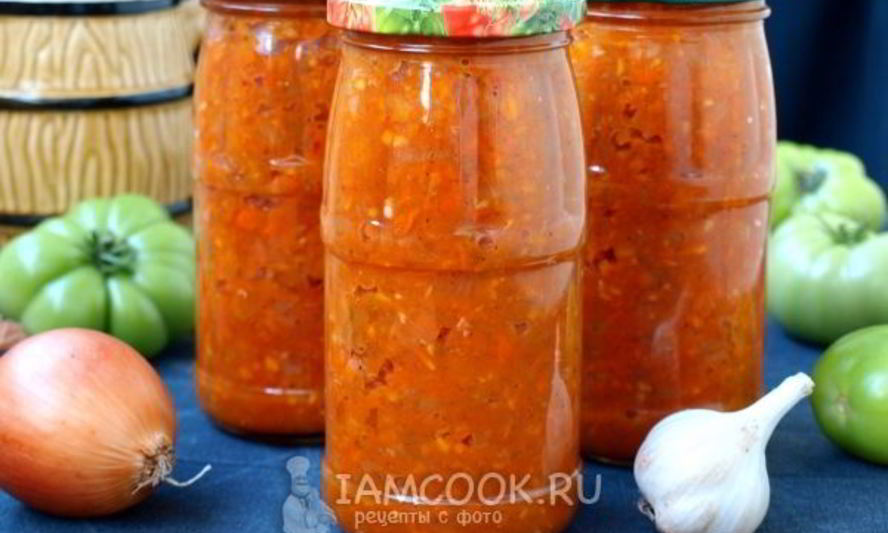Рецепт икры из зеленых помидоров на зиму