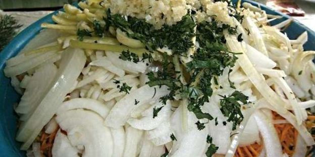 кабачки по-корейски на зиму