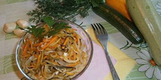 кабачки по-корейски на зиму