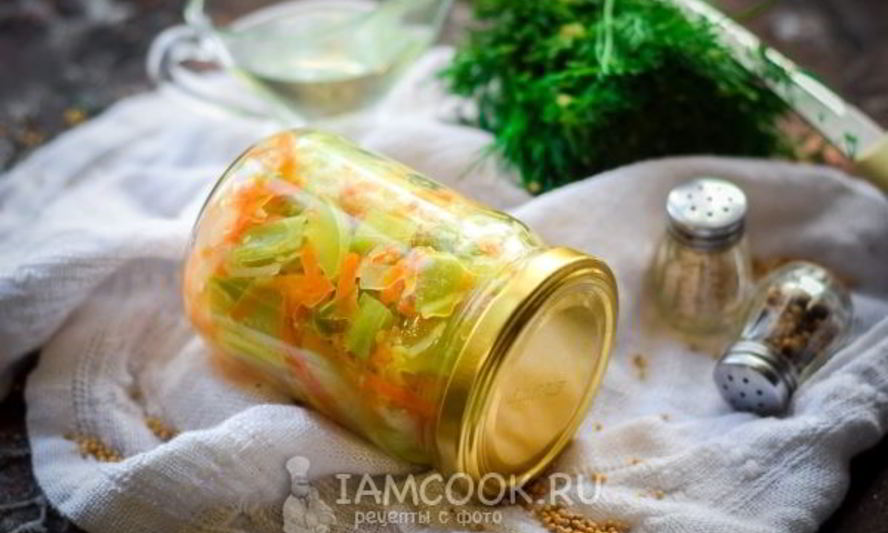 Рецепт кабачков с луком и морковью на зиму