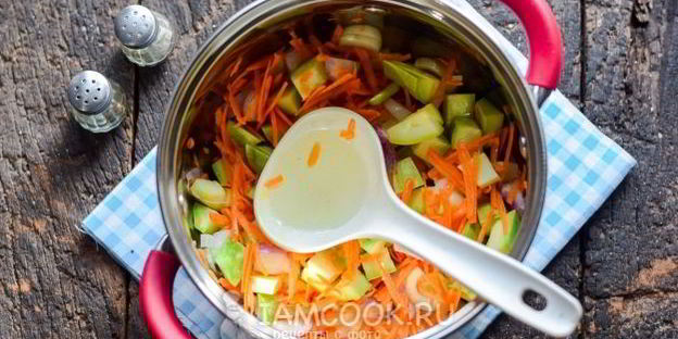 кабачки с луком и морковью на зиму