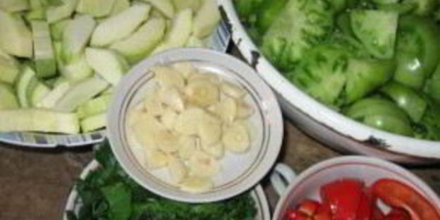 кабачки с помидорами на зиму