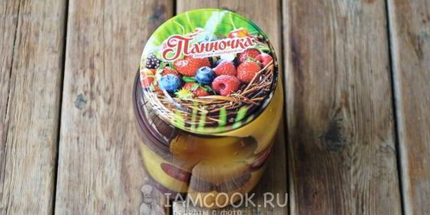 абрикосово-вишневый компот на зиму