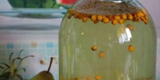 компот из груш и облепихи на зиму