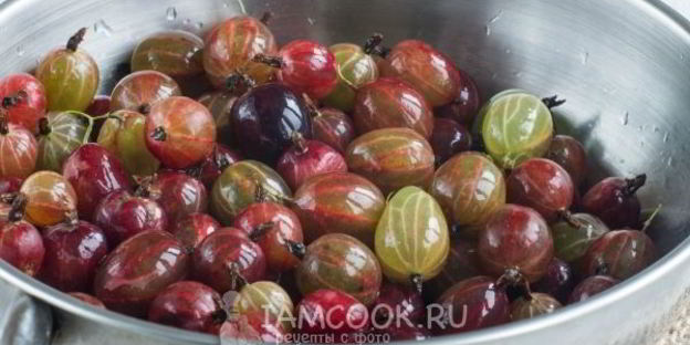 компот из красного и зеленого крыжовника на зиму