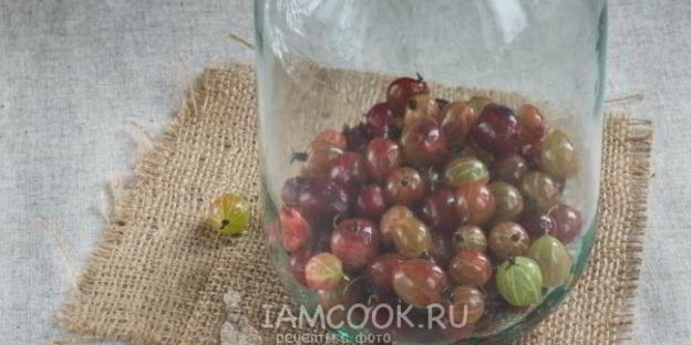 компот из красного и зеленого крыжовника на зиму