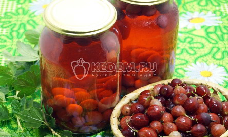 Рецепт компота из крыжовника
