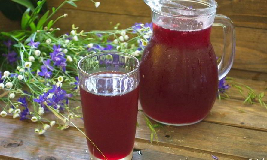 Рецепт компота из малины и вишни