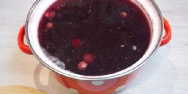 компот из малины и вишни