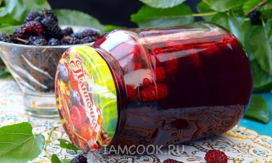 Рецепт компота из шелковицы на зиму