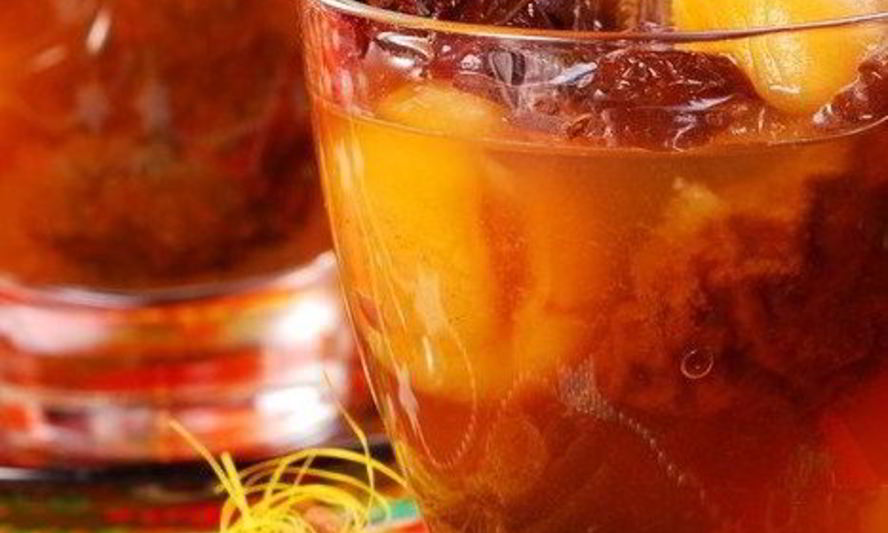 Рецепт компота из сухофруктов с цедрой