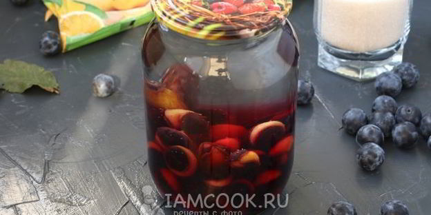 компот из терна на зиму без стерилизации